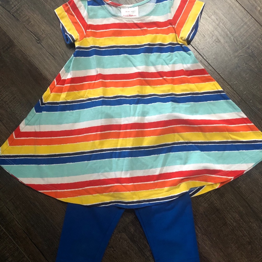 Hanna Andersson Dress and crop leggings